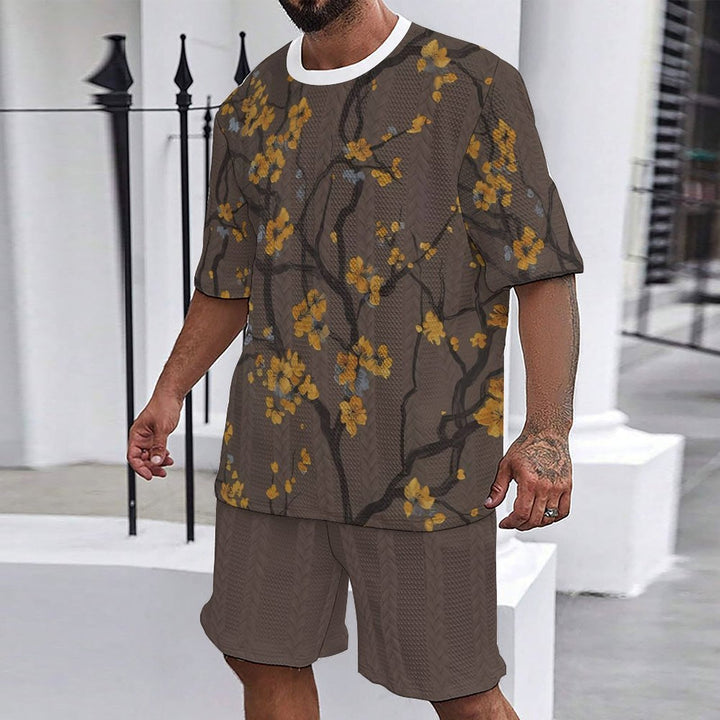 Casual men's set with floral print Lune London