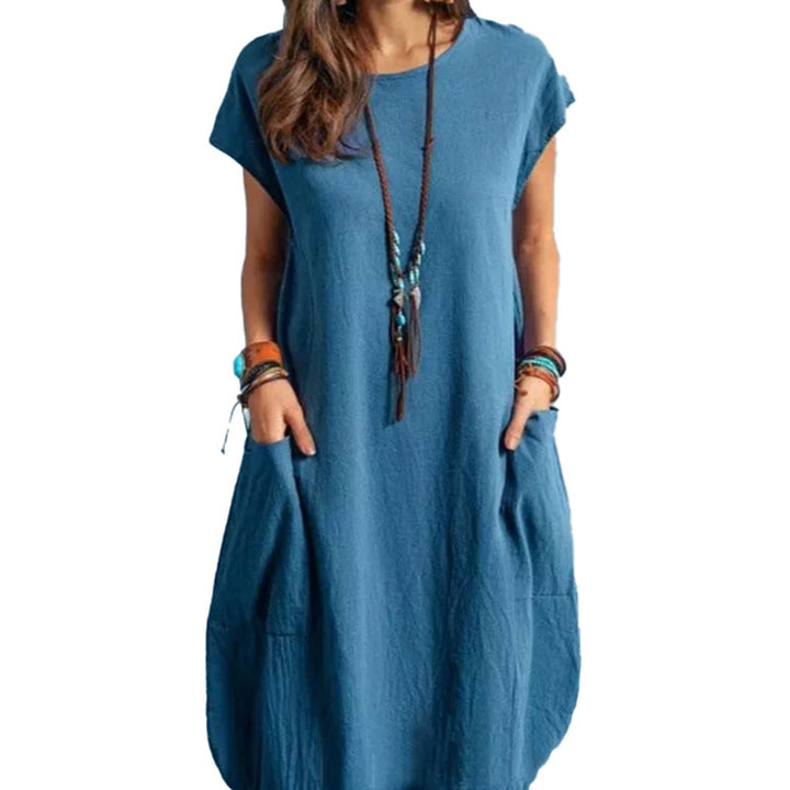 Airy summer dress for women with practical pockets and modern cut Lune London