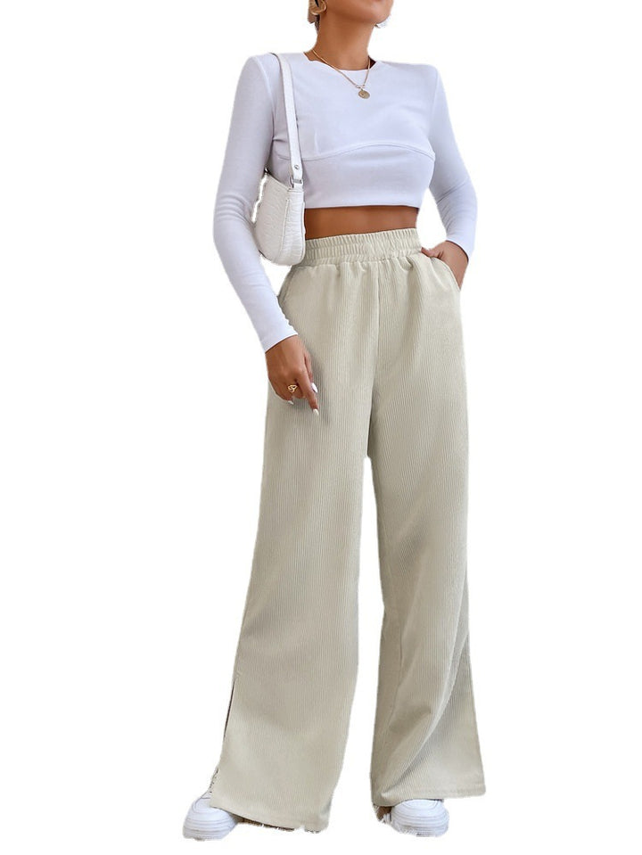 Lune London Wide Ribbed Pants for Women