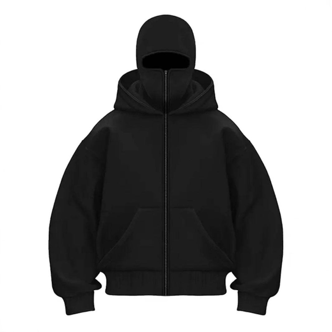 Trendy hooded jacket for women with high collar Lune London