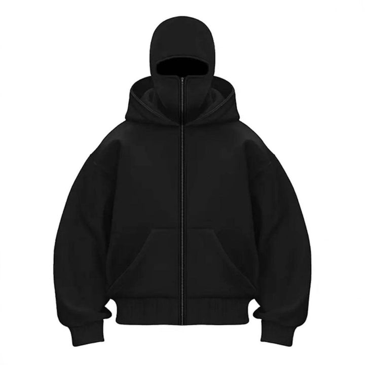Trendy hooded jacket for women with high collar Lune London