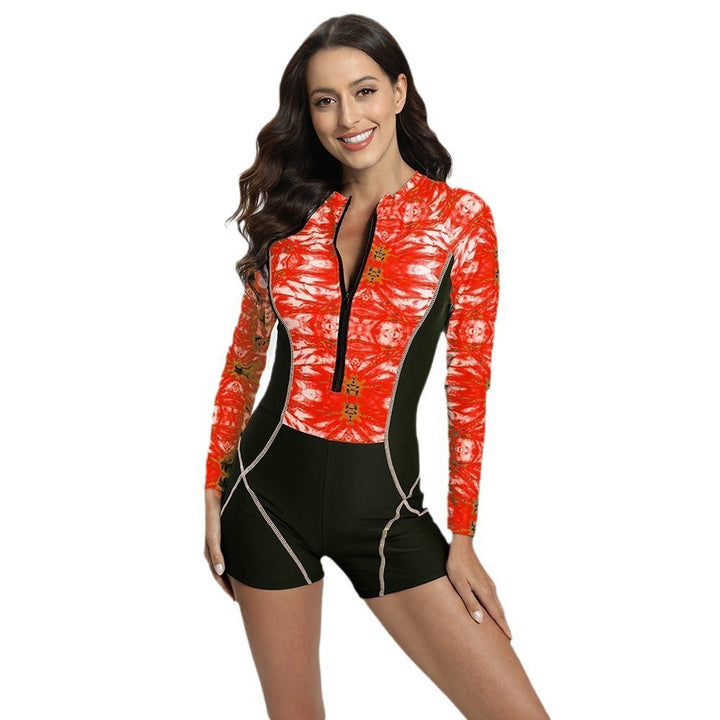 Ladies long sleeve surf suit with integrated UV sun protection Lune London
