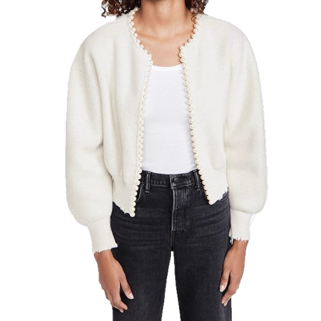 Women fashion cardigan with pearl decoration Lune London