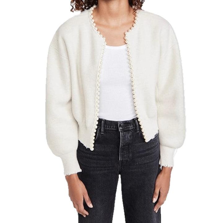 Women fashion cardigan with pearl decoration Lune London