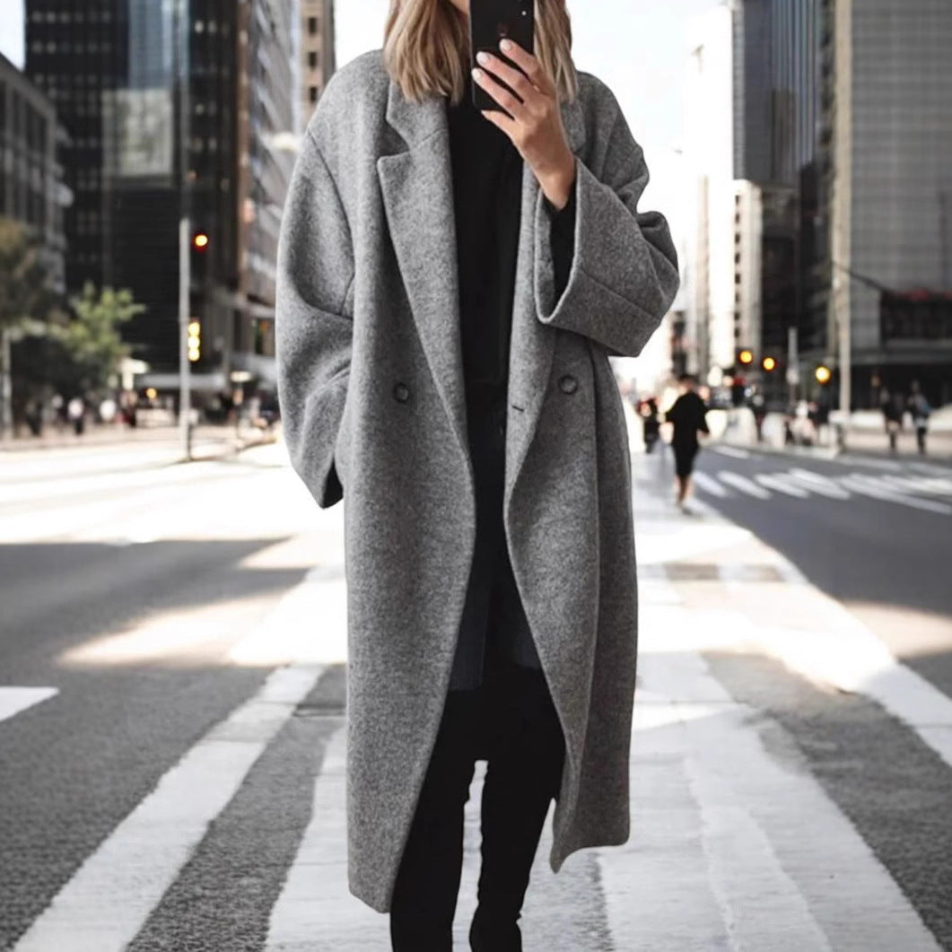 Ladies oversized wool coat Lune London