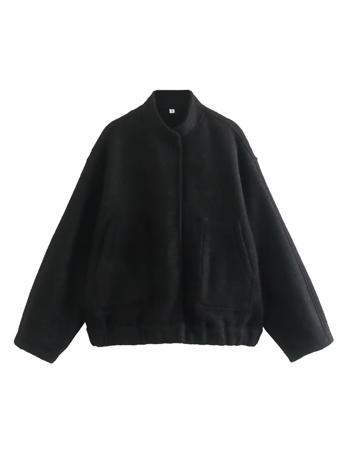 Transitional jacket for women with a modern fabric blend and practical pockets Lune London