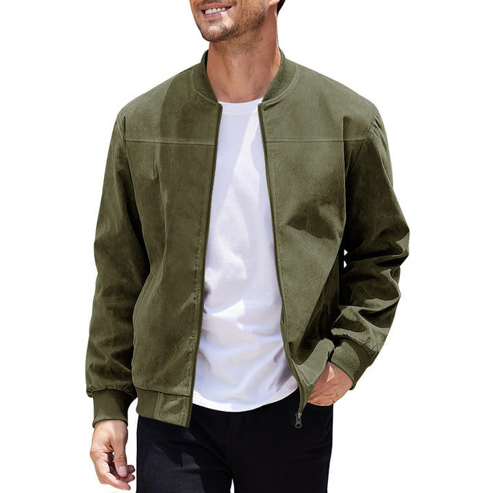 Elegant bomber jacket for men in high-quality velvet Lune London