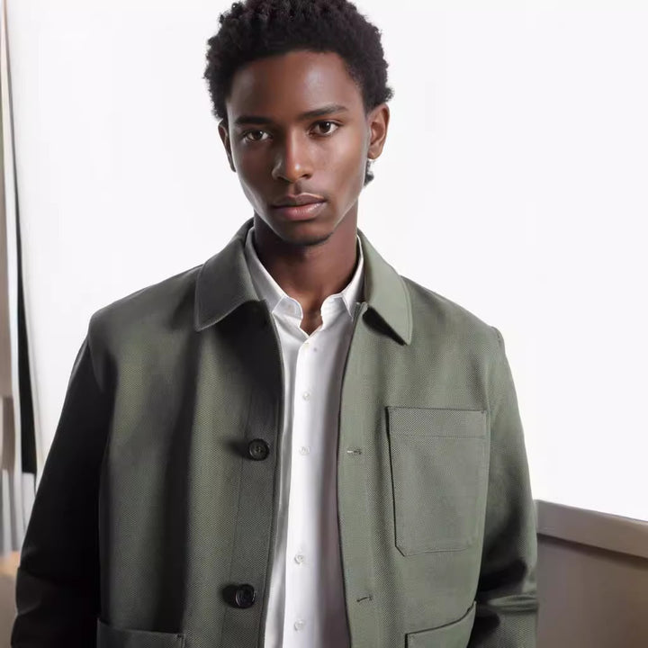Trendy utility jacket for men with practical pockets Lune London