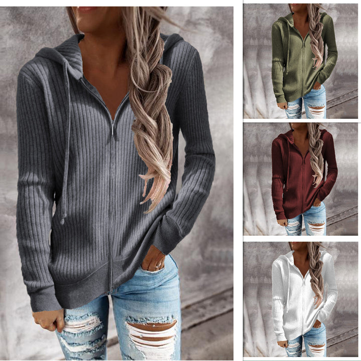 Lady cardigan with hood and side pockets Lune London