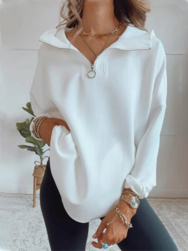 Casual zip-up hoodie for women Lune London