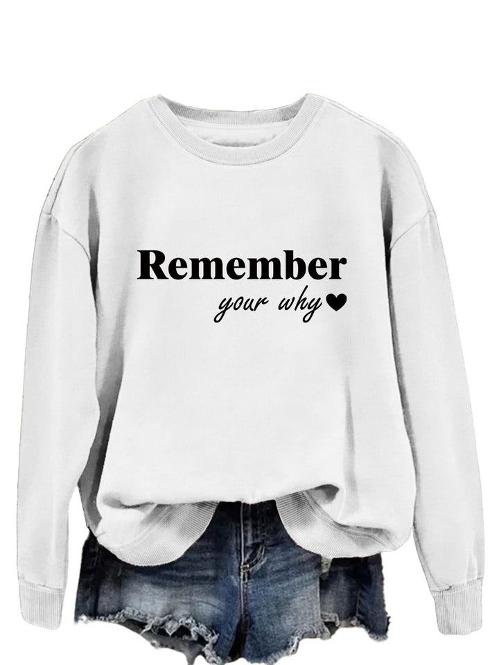 Sweatshirt femme avec impression motivationnelle et coupe décontractée Chic & Stil