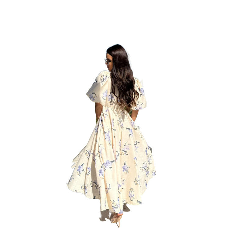 Ladies Flowers Maxi Dress Lune London