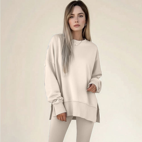 Ladies Sport Leisure Set with Soft Sweatshirt and Comfortable Leggings Lune London