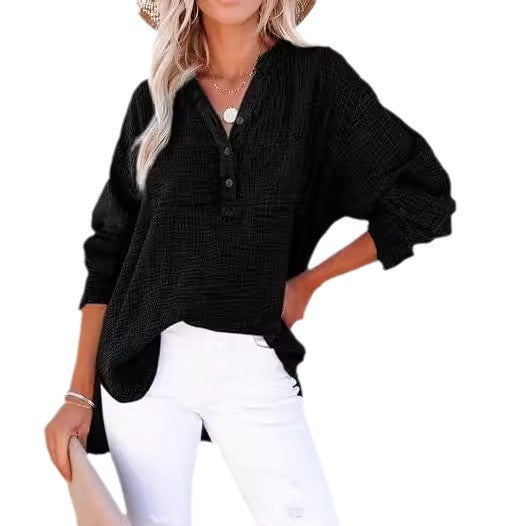 Oversized shirt for women with button placket Lune London