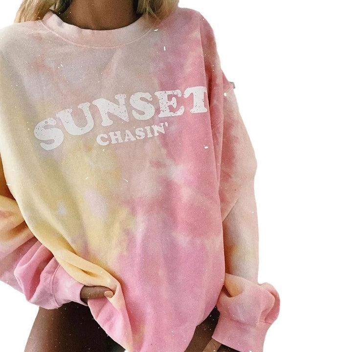 Women's sweatshirt with creative batik pattern Lune London