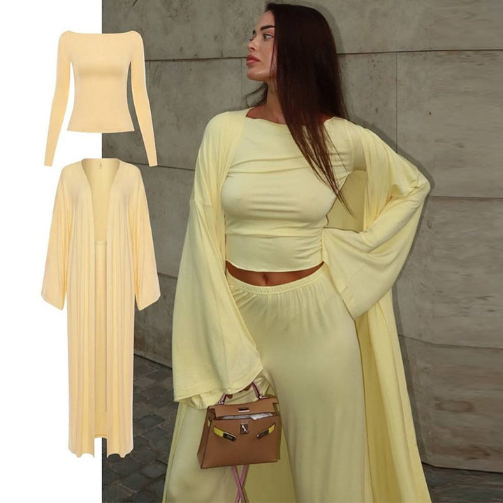 Lune London trendy long sleeve palazzo set for women