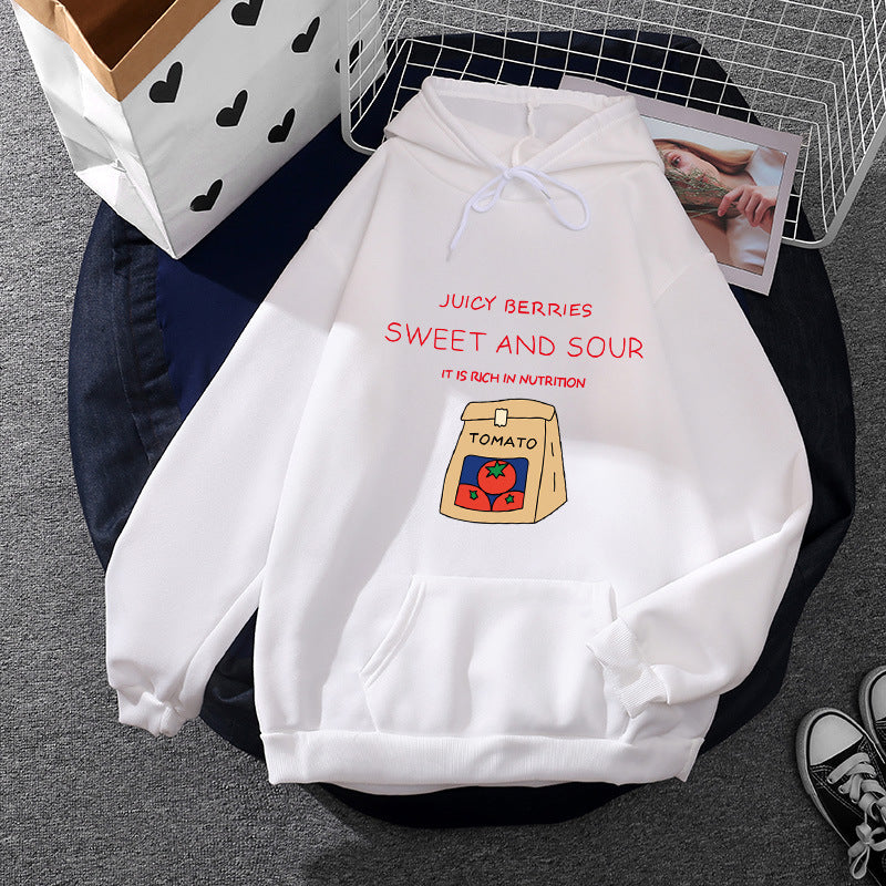 Women's hoodie with unique vitamin-rich print Chic & Stil