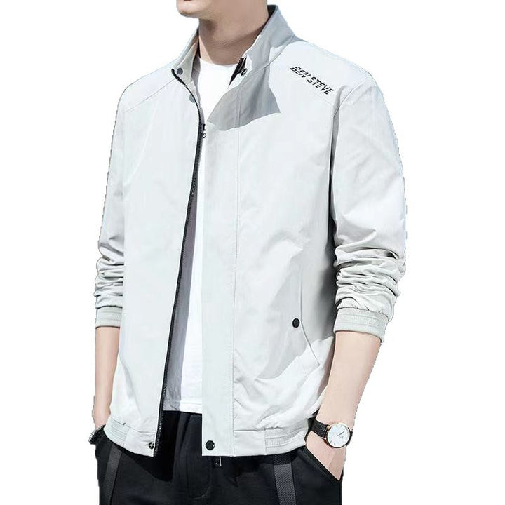 Sporty transitional jacket for men with high collar Lune London