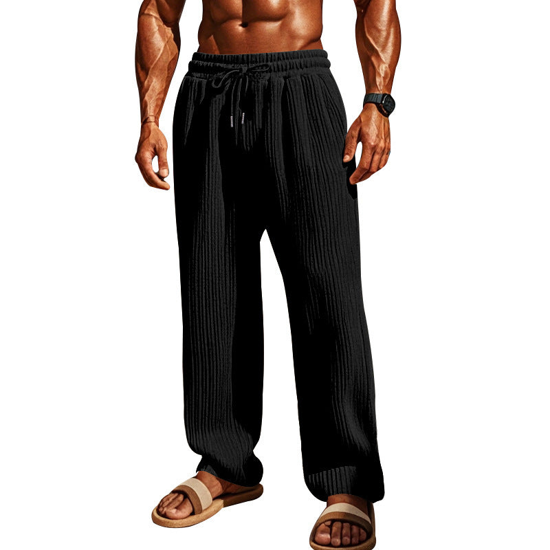Lune London striped casual leisure pants for men