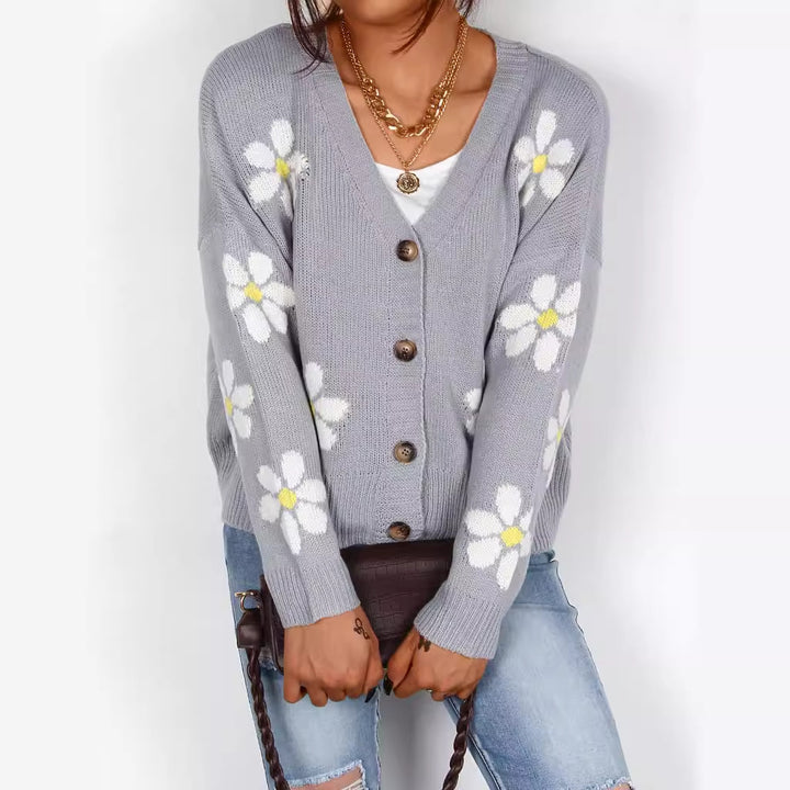 Gilet pour femmes avec appliqués floraux Chic & Stil