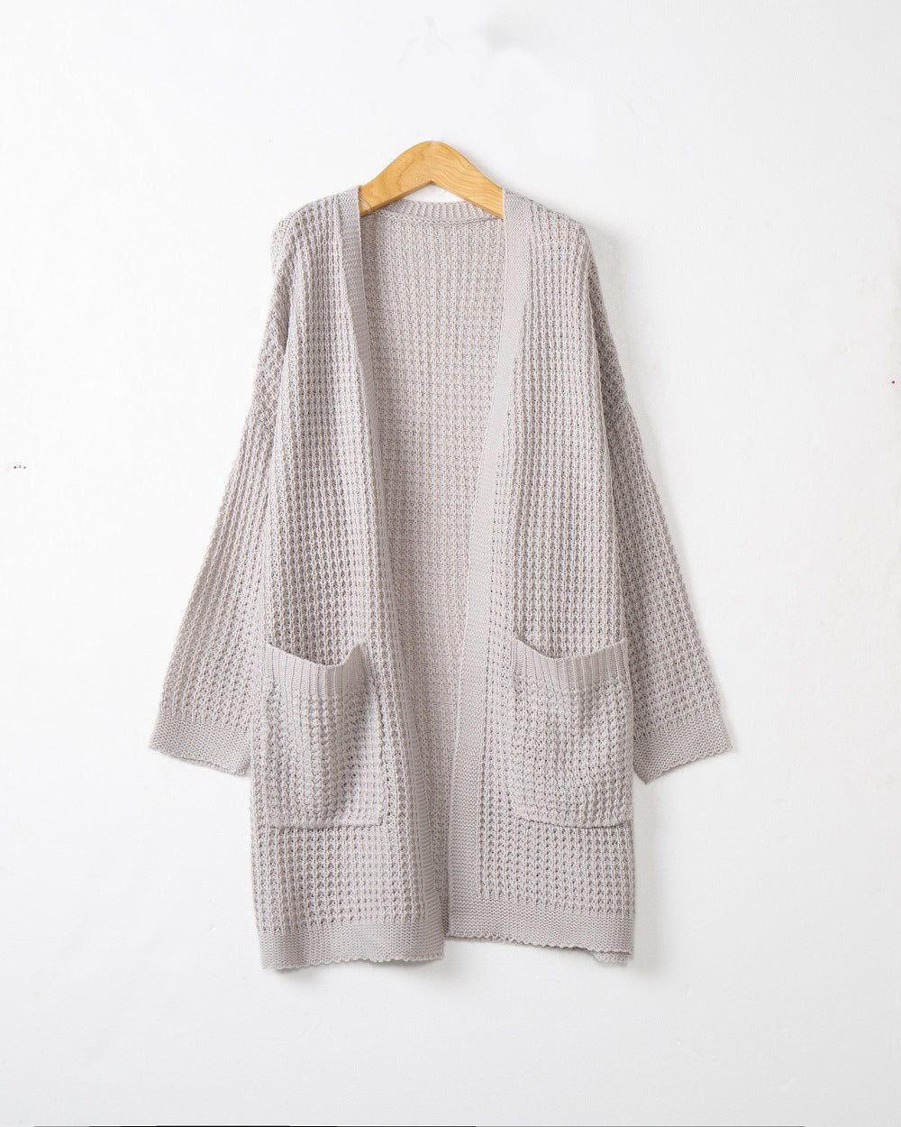 Casual knit cardigan for women with pockets and open cut Lune London