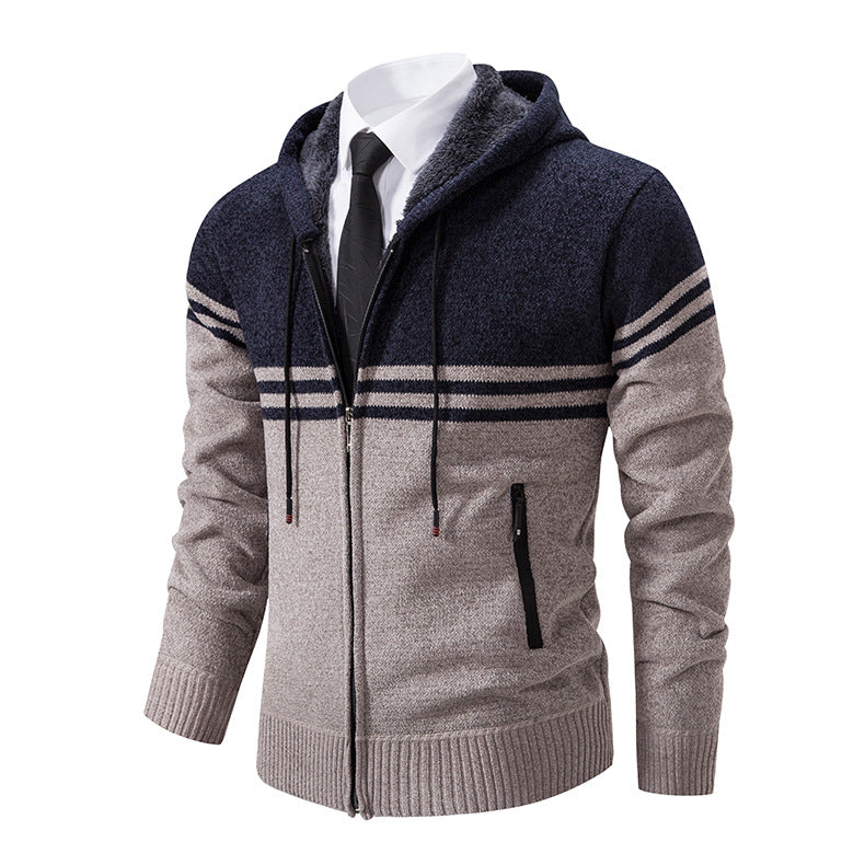 Trendy hooded jacket for men with structured design and features Lune London