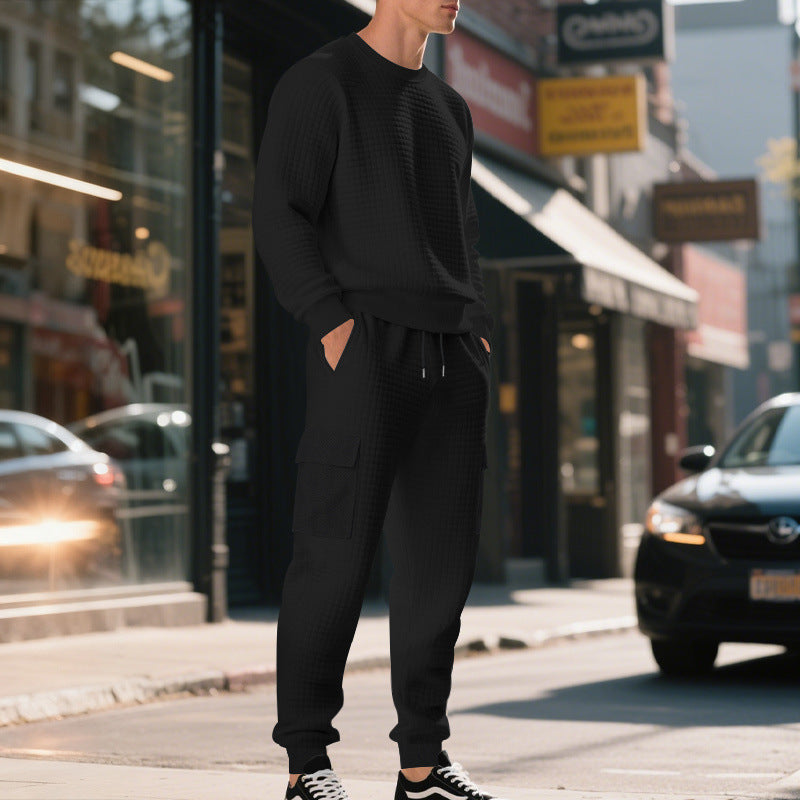Lune London casual sweatshirt and cargo pants set for men