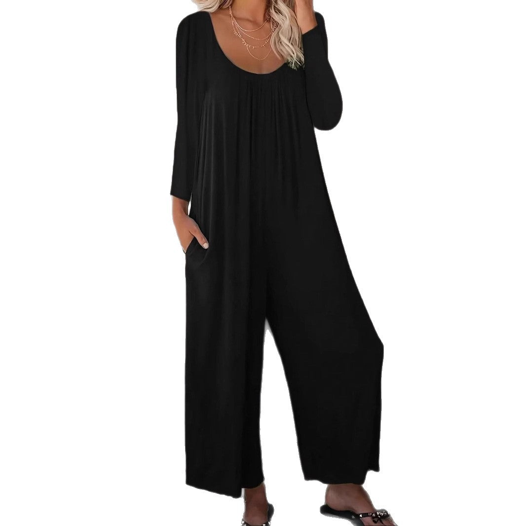 Salopette large pour femmes avec poches pratiques et coupe moderne Chic & Stil