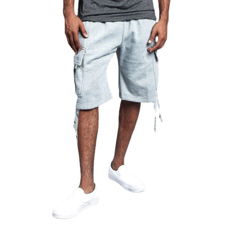 Men's cargo shorts with multiple practical pockets and an elastic waistband Lune London