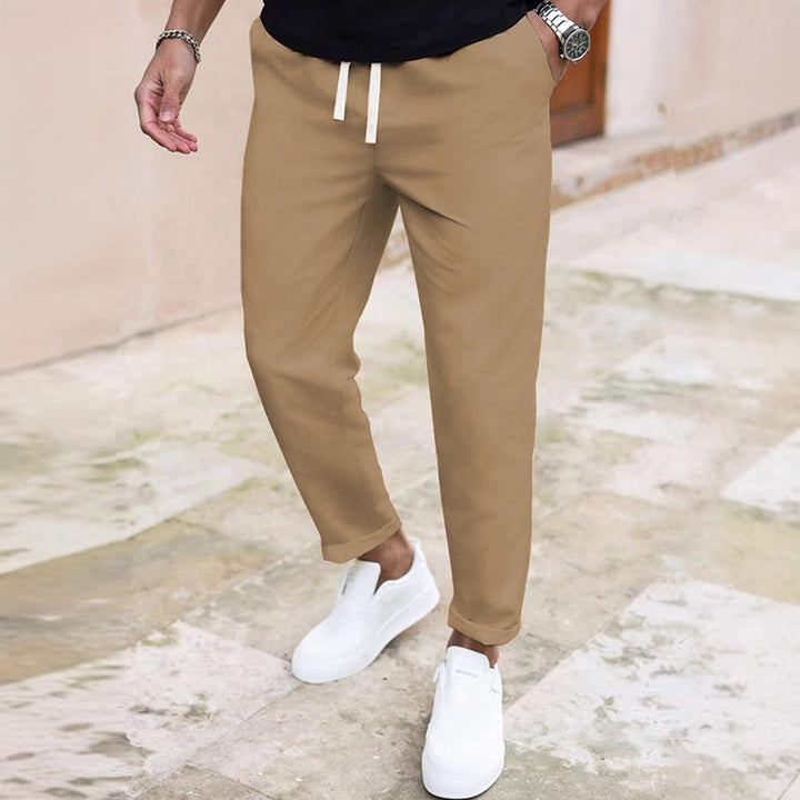 Casual men's jogger pants with adjustable waistband Lune London