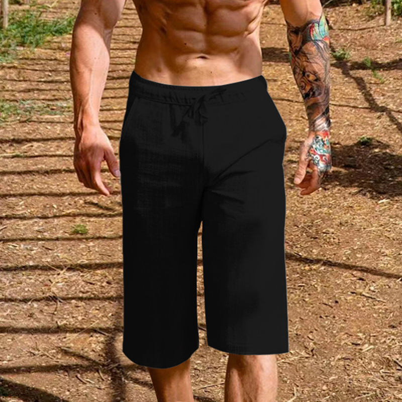 Comfortable active shorts for men with elastic waistband and side pockets Lune London