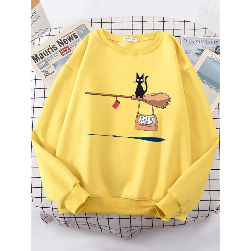 Women's sweatshirt with creative cat design Lune London