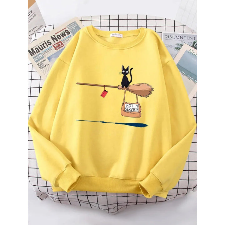 Women's sweatshirt with creative cat design Lune London