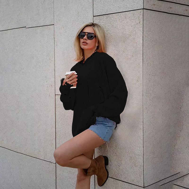 Oversized knitted sweater for women Lune London