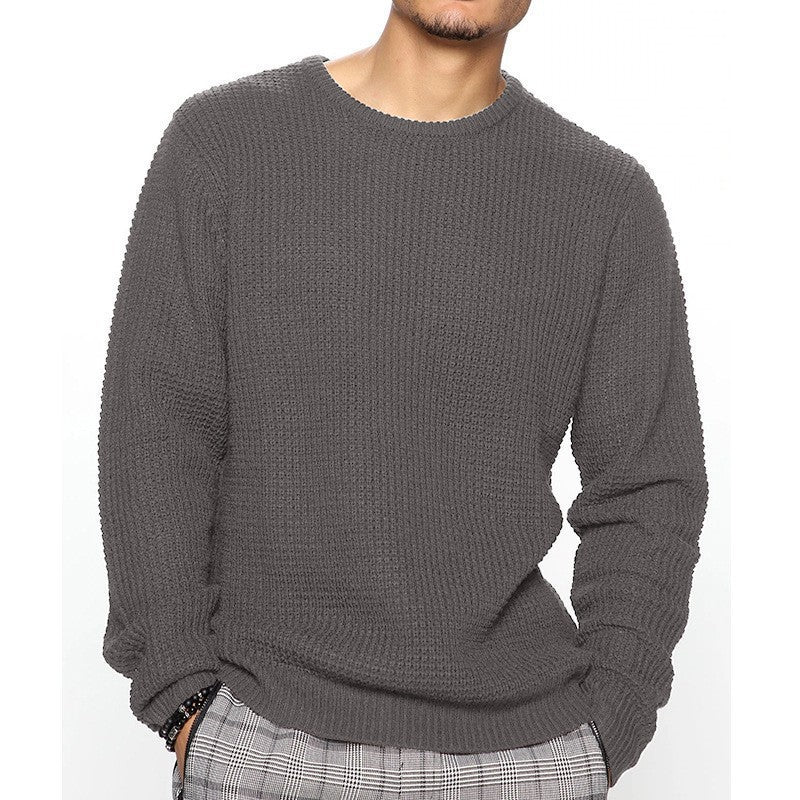 Men's chunky knit sweater with modern cut and cozy inner lining Lune London