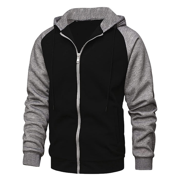 Casual hooded jacket for men with contrasting sleeves Lune London