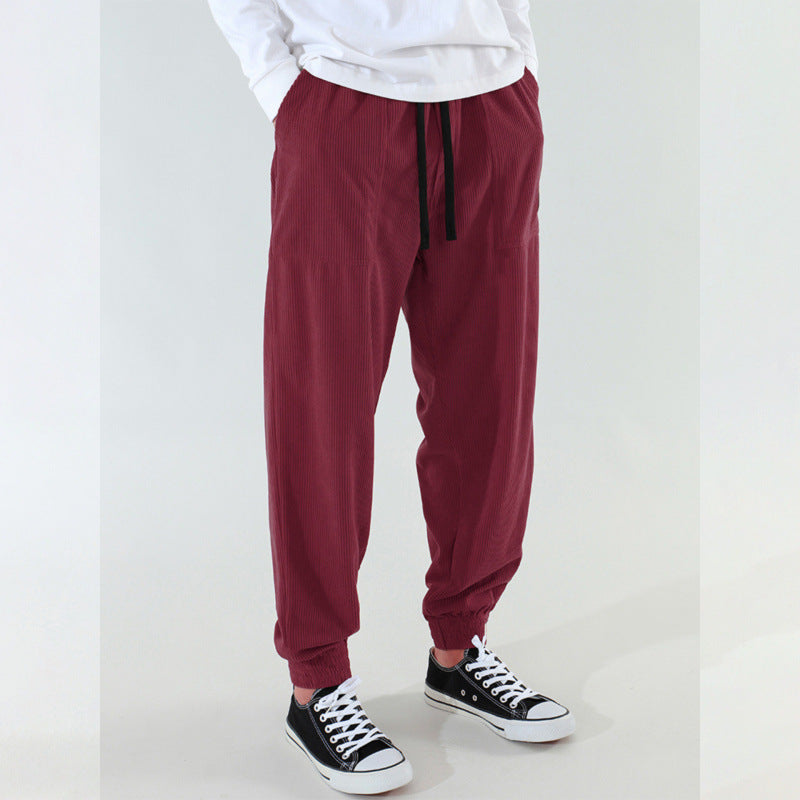 Comfortable casual pants for men with elastic waistband and relaxed fit Lune London