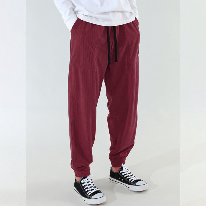 Comfortable casual pants for men with elastic waistband and relaxed fit Lune London