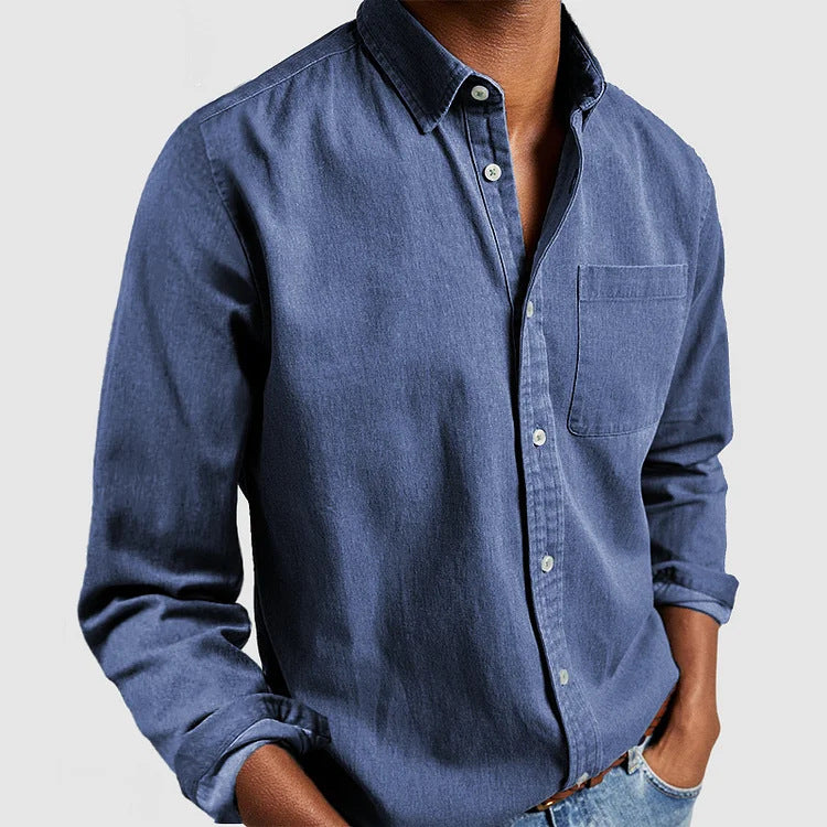 Casual shirt for men in lightweight cotton fabric Lune London