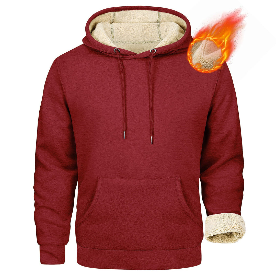 Fleece hoodie for men with soft lining inside Lune London