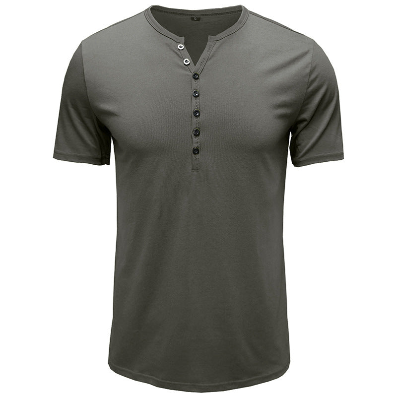 Lune London Short Sleeve Henley T-shirt for Men