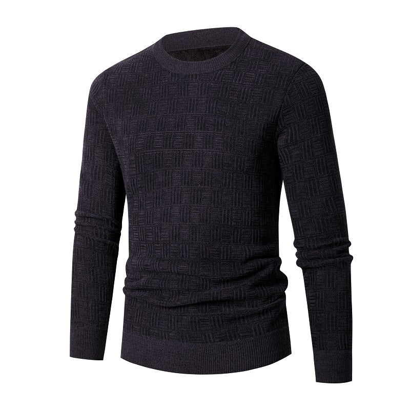 Trendy knit sweater for men with a unique structural design Lune London