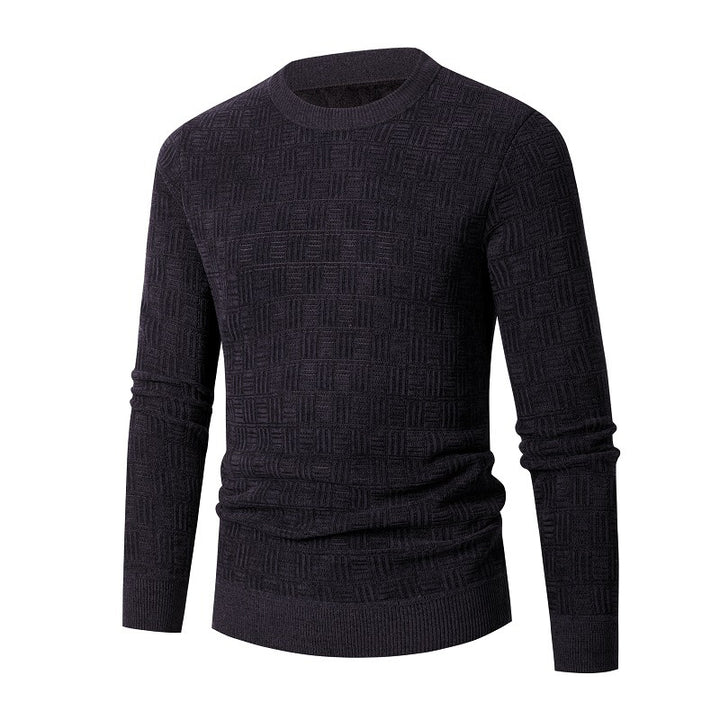 Trendy knit sweater for men with a unique structural design Lune London