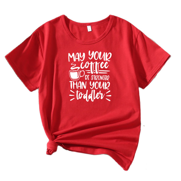 Ladies Casual T-shirt Coffee Lover Lune London
