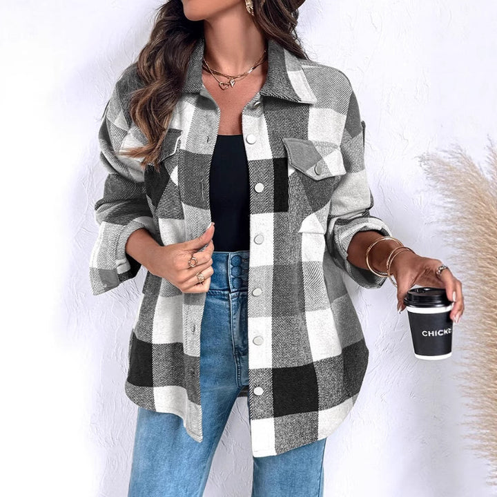 Lune London Checked Design Women's Transition Jacket