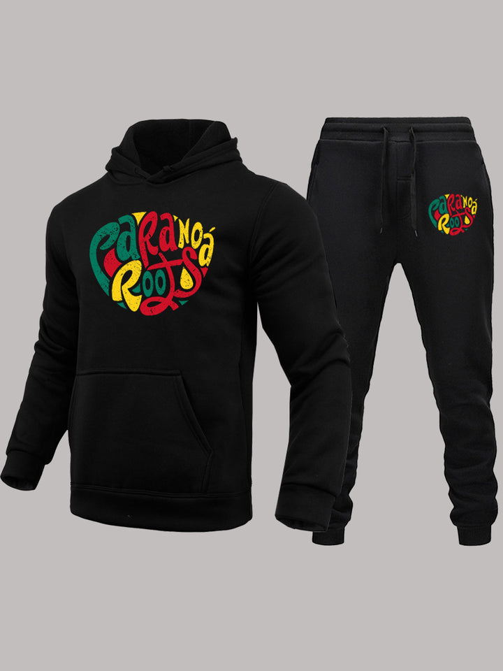 Lune London graphic design hoodie and jogger pants casual set for women