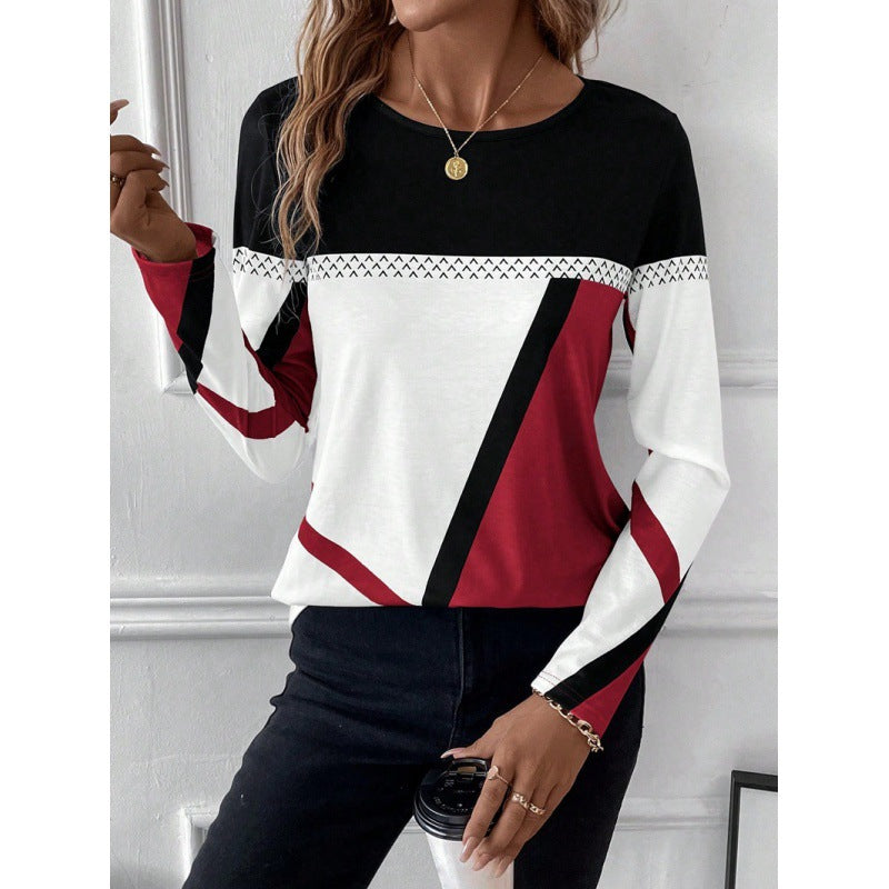 Trendy long sleeve shirt for women with graphic pattern Lune London