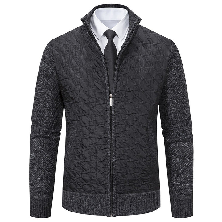 Men's stylish knitted vest with quilted design Lune London