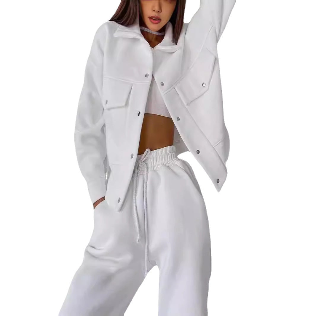 Casual set for women in sweatshirt and jogger pants Lune London