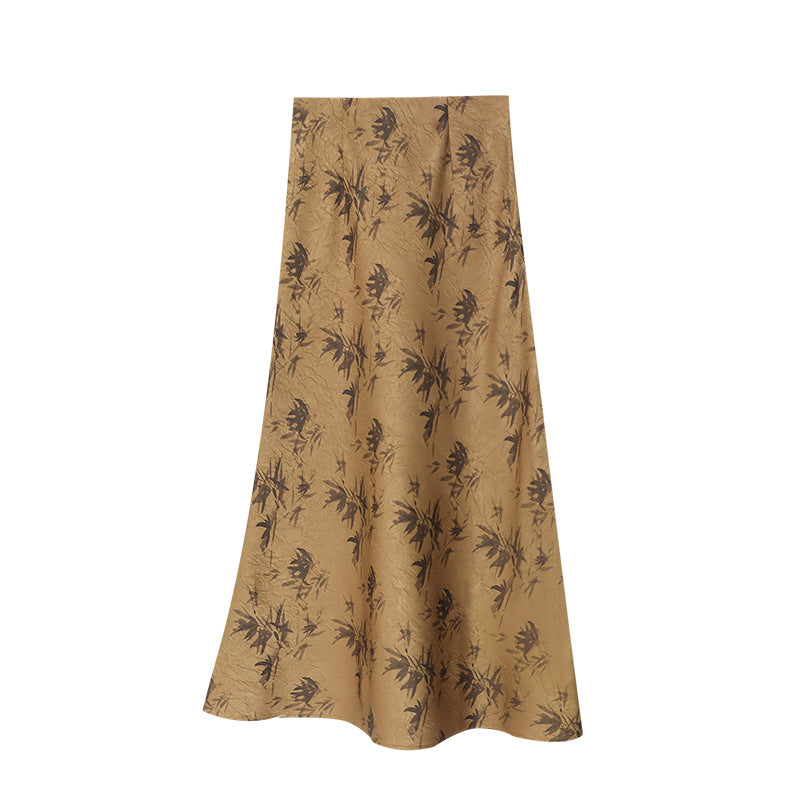 Women's Elegant Maxi Skirt with Floral Design and Flowing Cut Chic & Stil